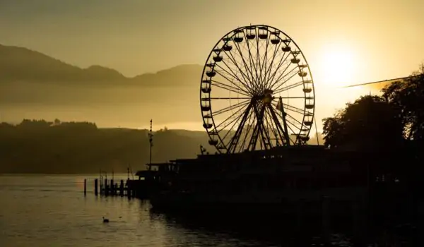 lucerne-city-fair Ferris wheel at the Määs City Festival in Lucerne, Switzerland